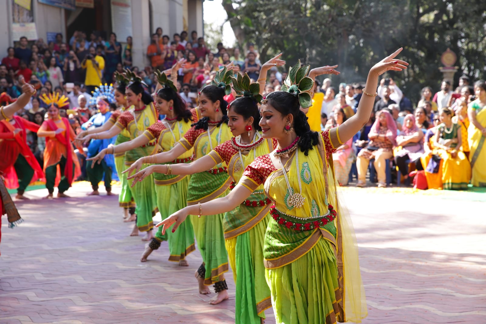 Madanothsava — dancers in procession