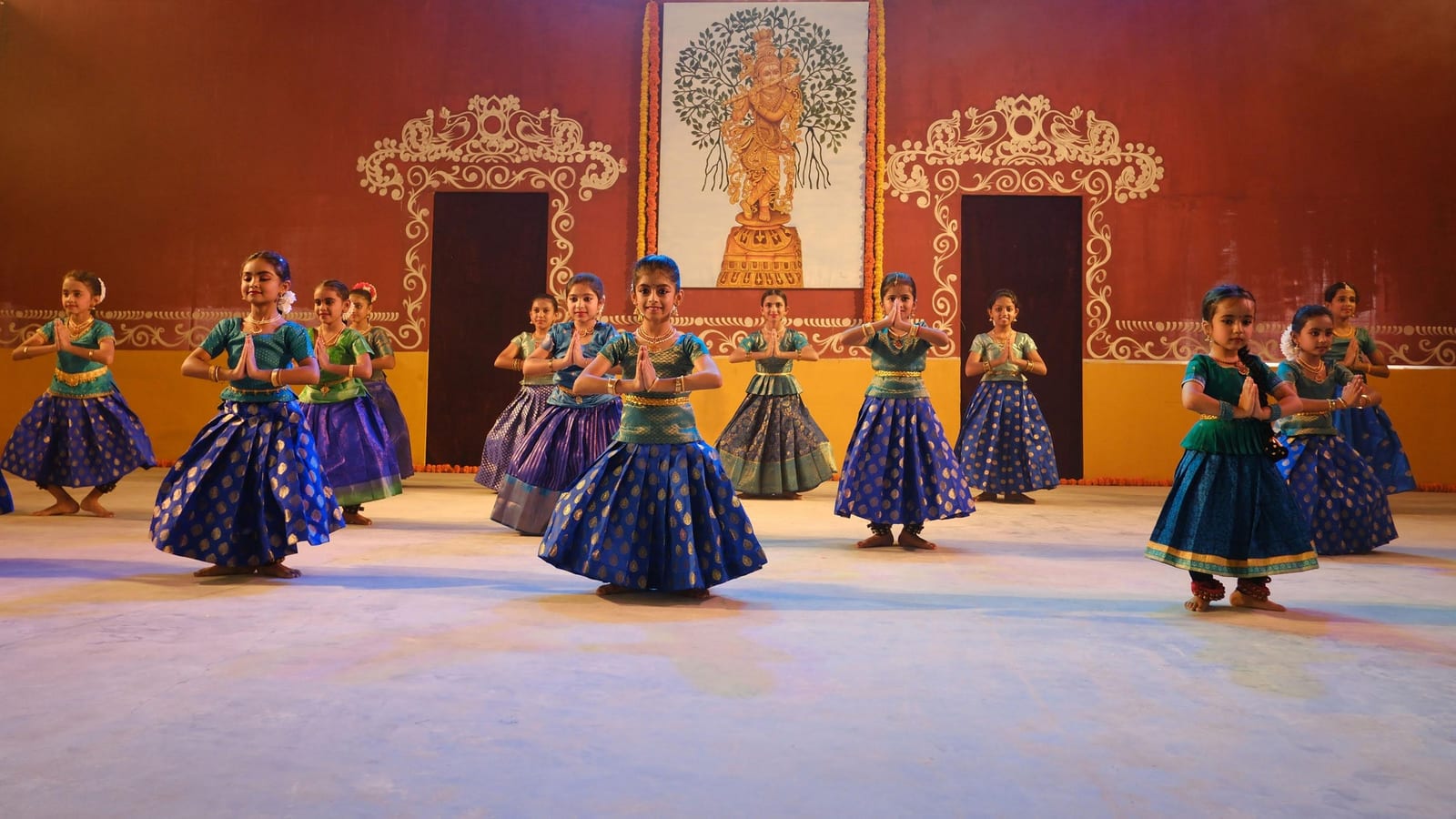 Vijayadashami — students of Abhinava Dance School performing