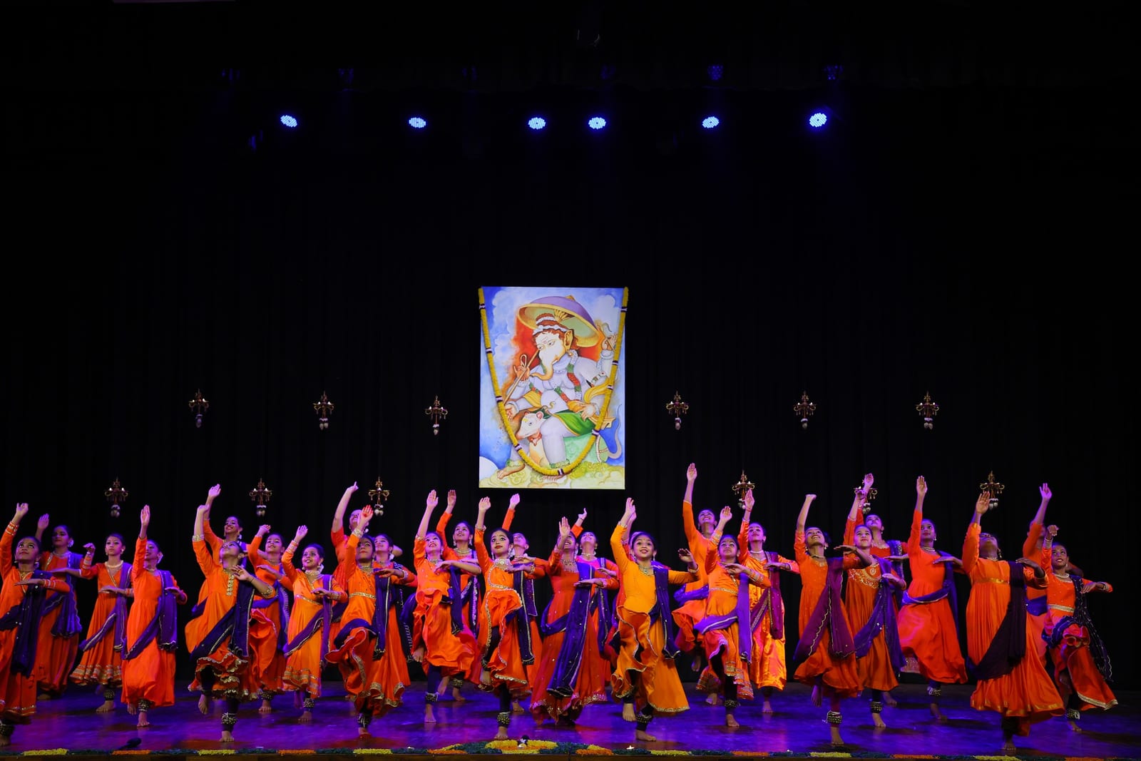 Vijayadashami — students of Abhinava Dance School performing