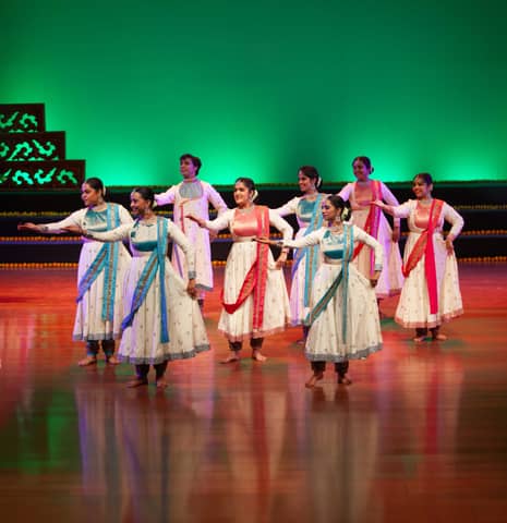 Kathak students of Abhinava Dance School