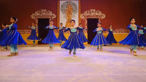 Vijayadashami — students of Abhinava Dance School performing