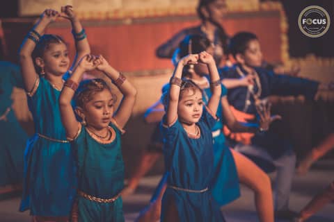 Vijayadashami — students of Abhinava Dance School performing