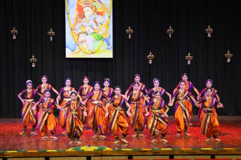 Vijayadashami — students of Abhinava Dance School performing