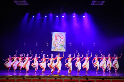 Vijayadashami — students of Abhinava Dance School performing